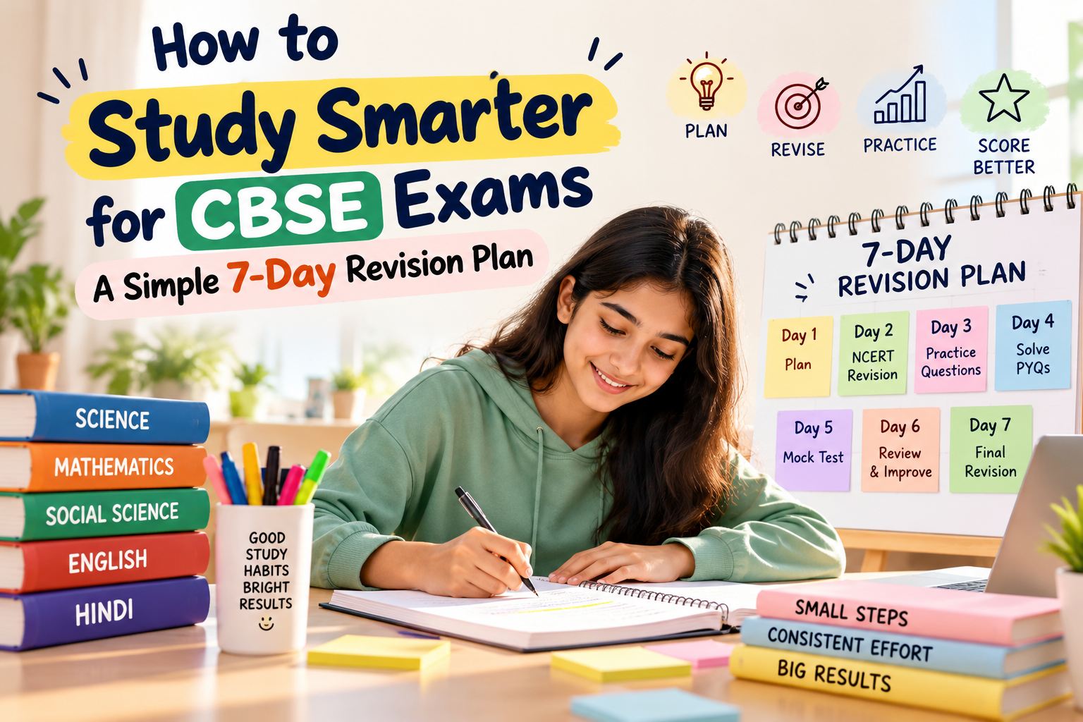 How to Study Smarter for CBSE Exams: A Simple 7-Day Revision Plan